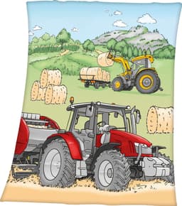 Kinderdecke Traktor | Mehrfarbig