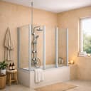 welltime Badewannenaufsatz Summer | Silber 2