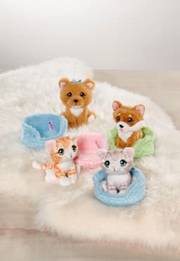 Nici Little Paws Yorkshire Hund im Körbchen | Braun