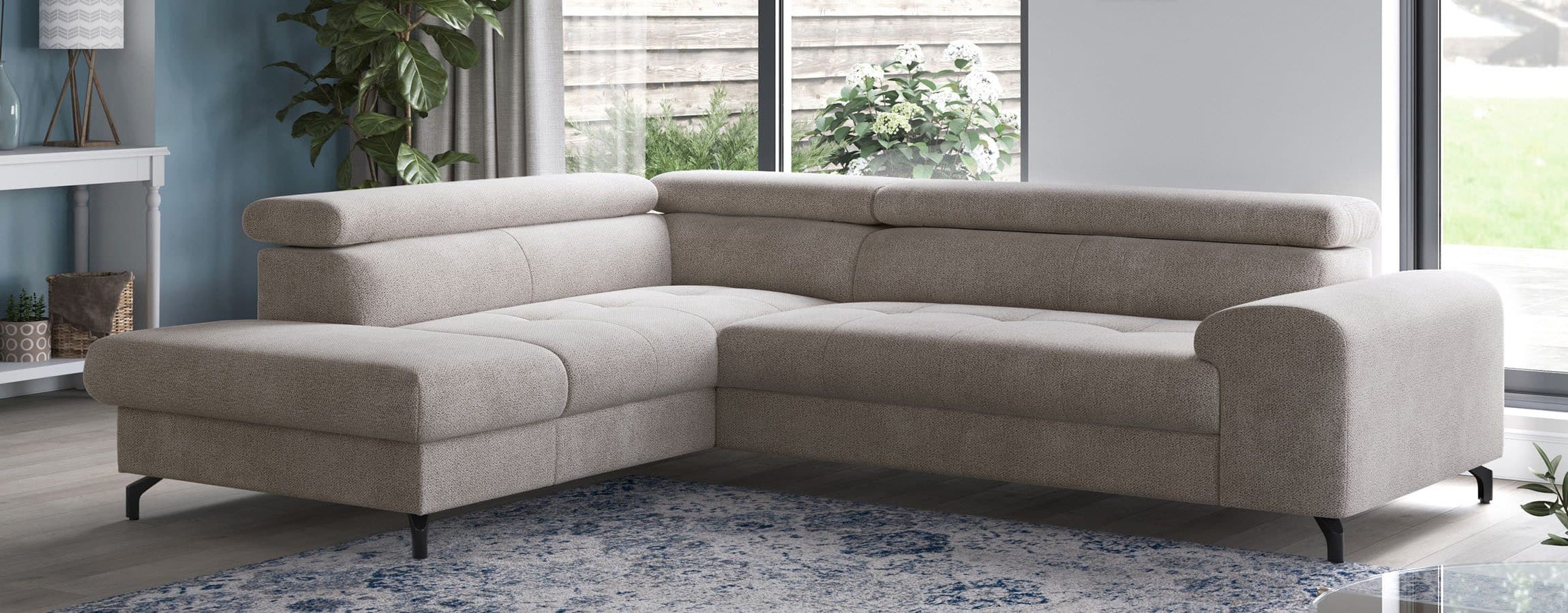 COTTA Ecksofa Aura L-Form | Beige