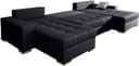 COLLECTION AB Wohnlandschaft Josy XXL U-Form | Schwarz 5