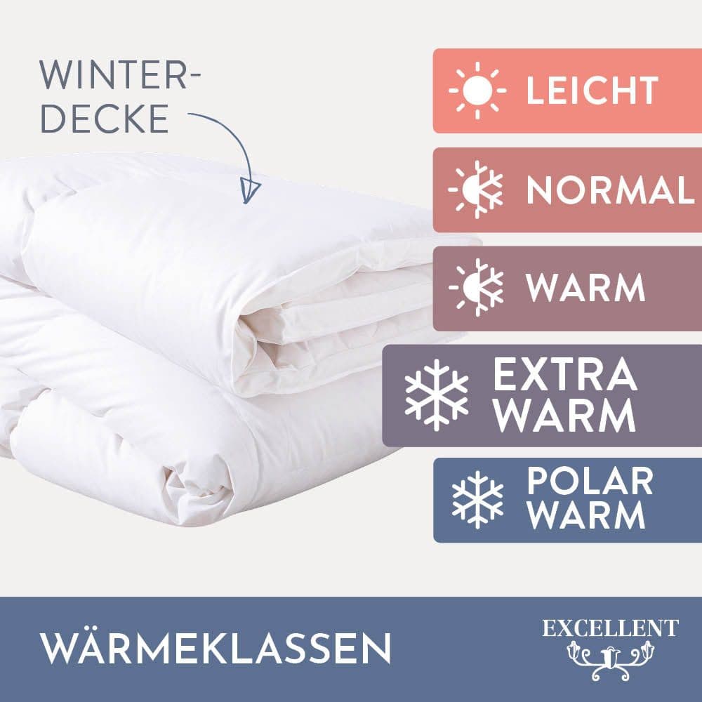 Excellent Gänsedaunenbettdecke Davos | Weiß