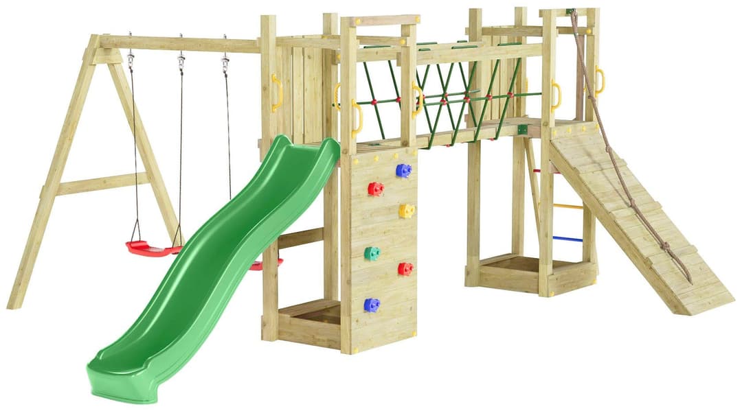 FUNGOO Spielturm Maxi Funny Exposure | Holztöne