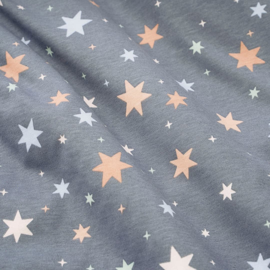 Julius Zöllner Nestchenschlange Jersey, Shiny Stars | Grau