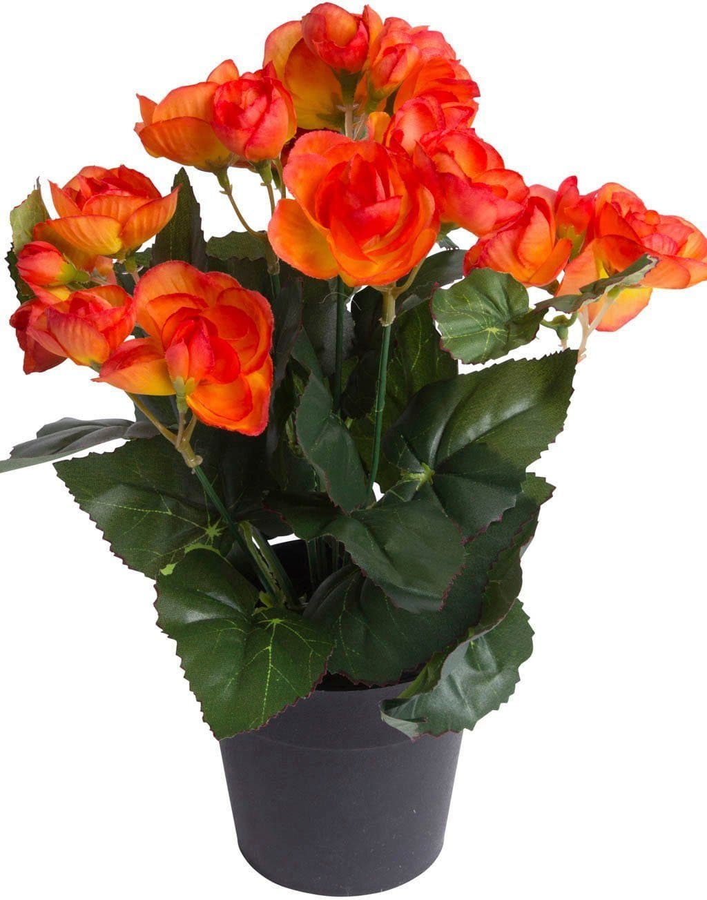 Kunstblume Begonienbusch | Orange
