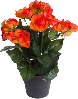 Kunstblume Begonienbusch | Orange