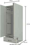 OTTO home Kleiderschrank Cross | Grün 5