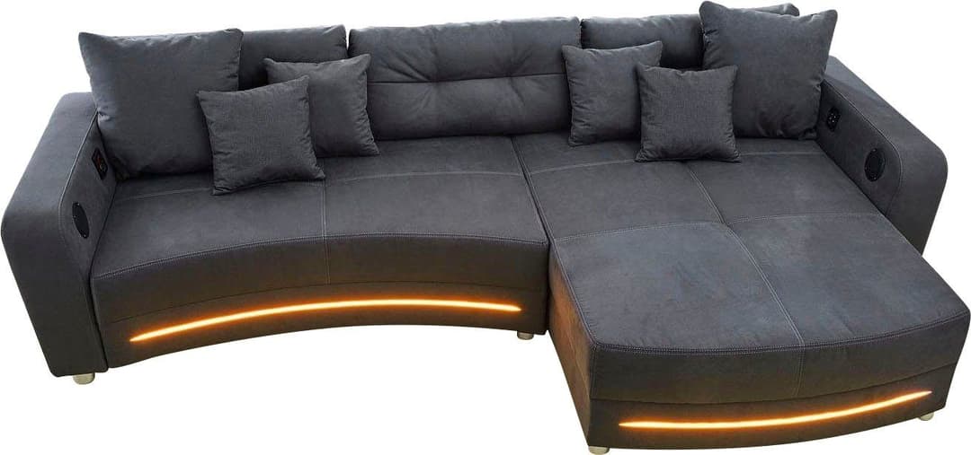 Jockenhöfer Gruppe Ecksofa Laredo | Grau