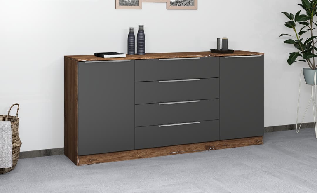 borchardt Möbel Kommode Oliva | Grau
