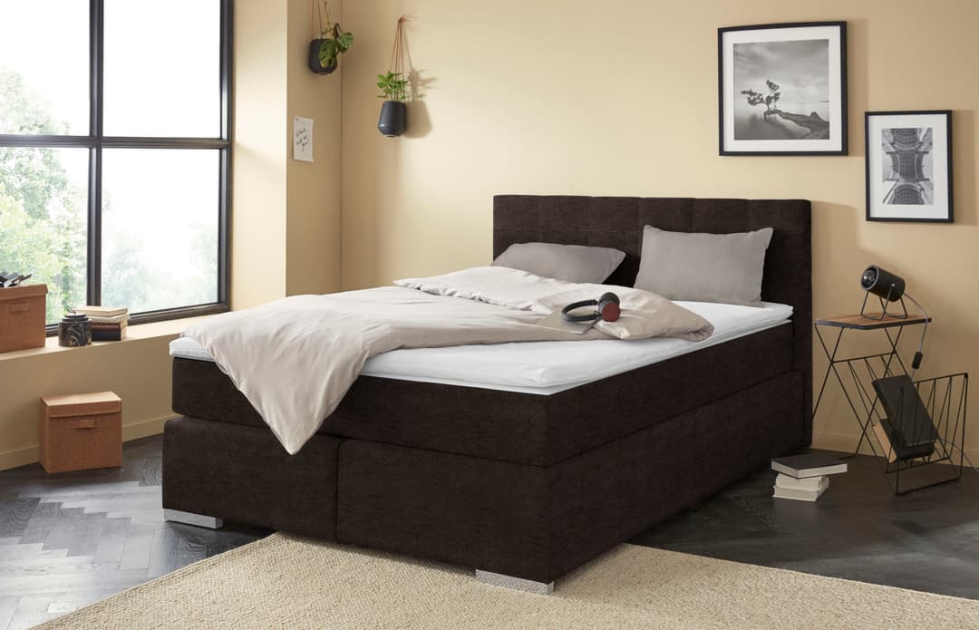 COTTA Boxspringbett Simba | Braun