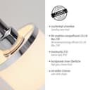 JUST LIGHT Wandleuchte ACCOR | Silber 4