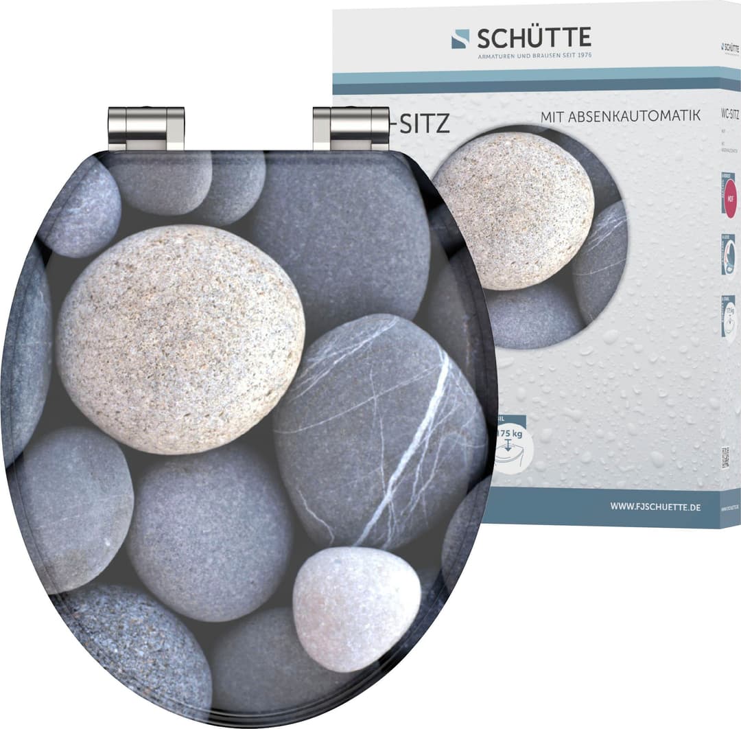 Schütte WC-Sitz GREY STONES | Mehrfarbig