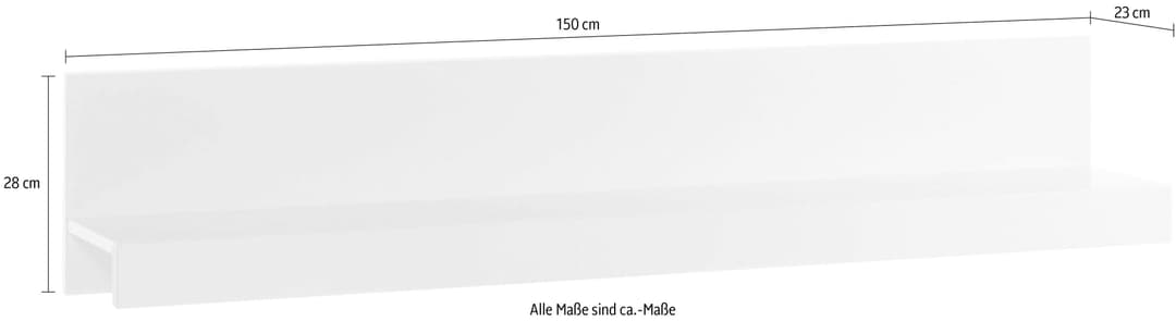 Home affaire Wandboard BIANCO | Weiß