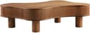 SalesFever Couchtisch Wohnzimmertisch organisch mit | Braun
