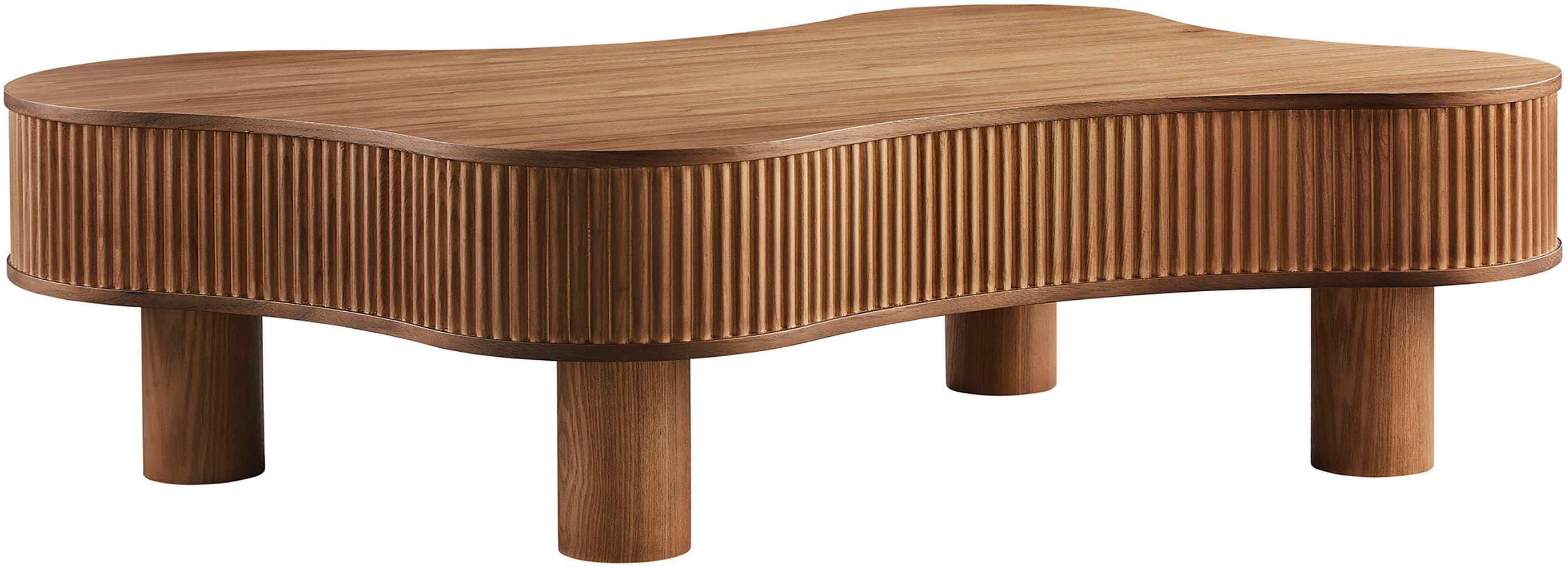 SalesFever Couchtisch Wohnzimmertisch organisch mit | Braun