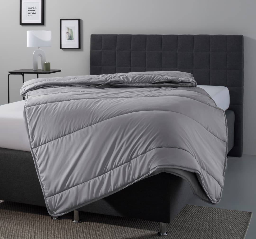 OTTO home Microfaserbettdecke Clarra | Grau