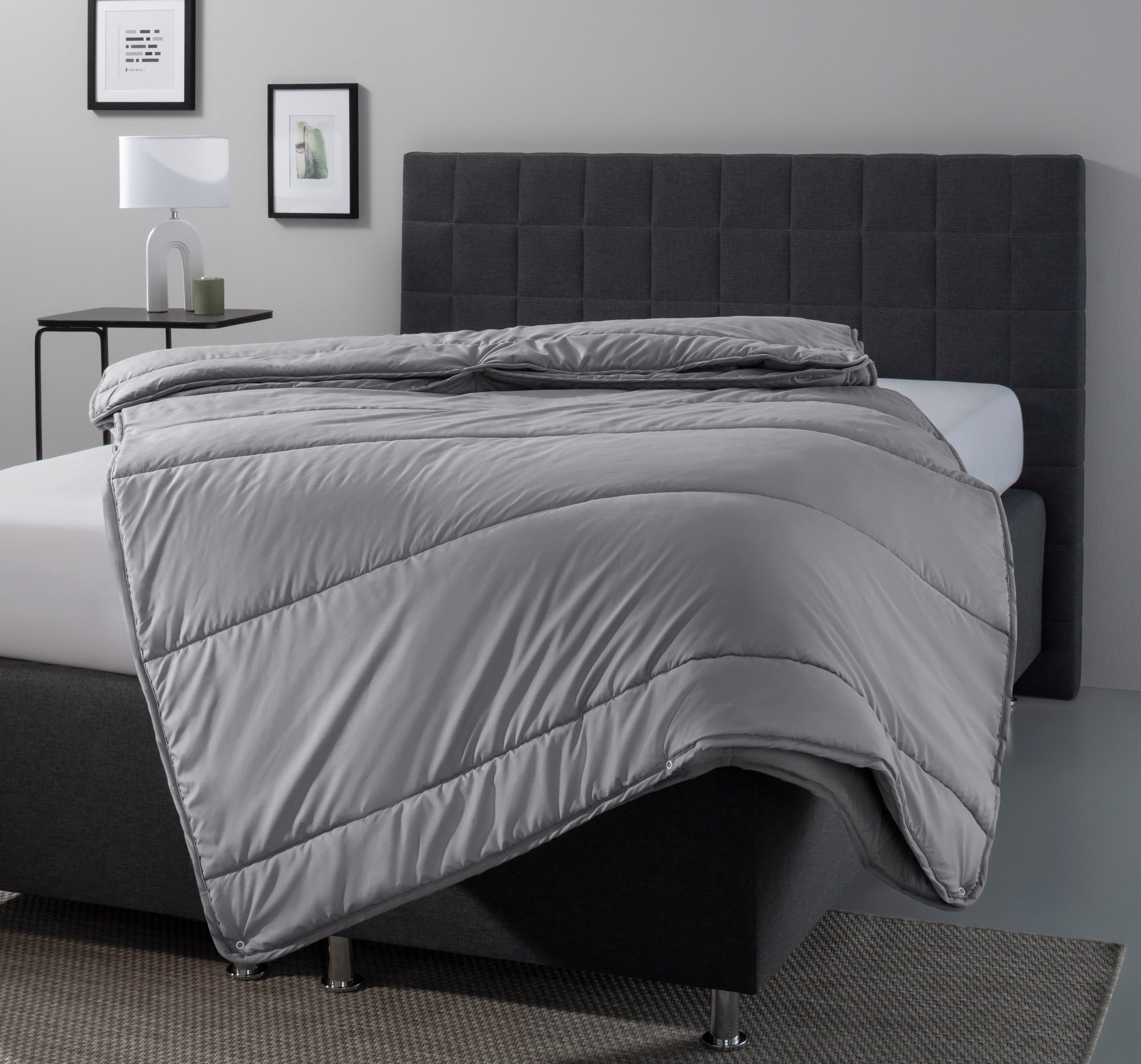OTTO home Microfaserbettdecke Clarra | Grau