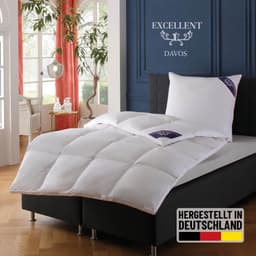 Excellent Gänsedaunenbettdecke Davos | Weiß