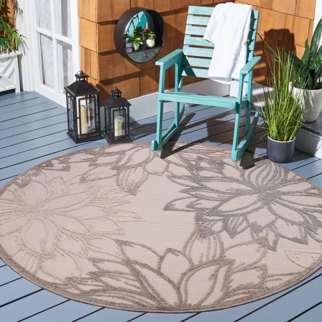 Sanat Teppich Floral 2 Outdoor | Beige