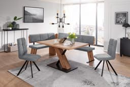 massivline&more Eckbank Kristin | Grau