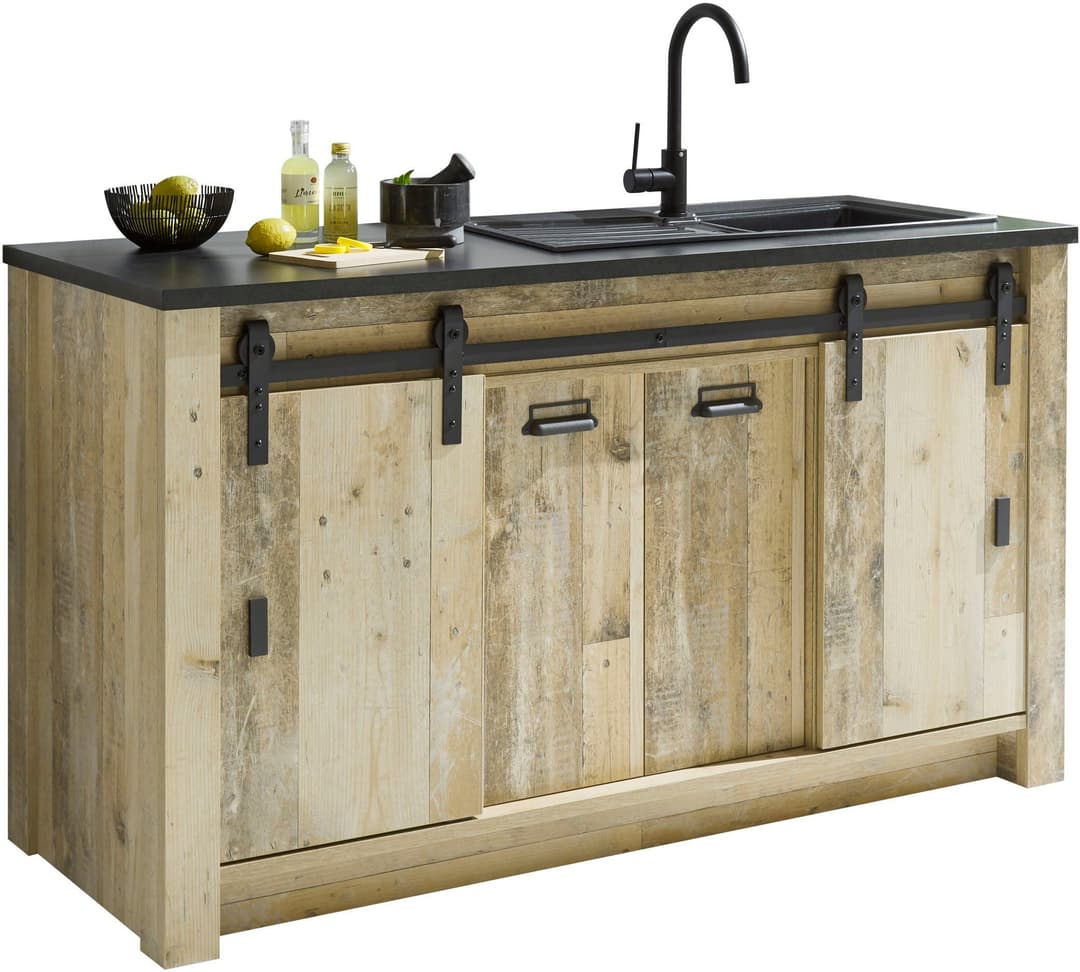 Home affaire Spülenschrank Sherwood | Holztöne