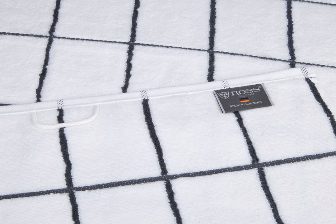 ROSS Handtücher Cashmere Überkaro | Weiß