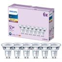 Philips LED-Leuchtmittel Classic 50W GU10 6 St.