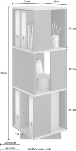 FMD Drehregal Tower | Braun