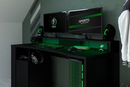 Parisot Kinderschreibtisch Gaming | Schwarz