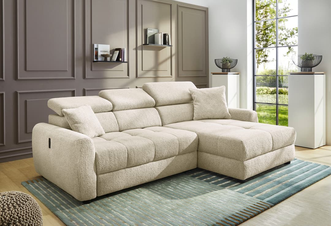 Jockenhöfer Gruppe Ecksofa Move L-Form | Beige