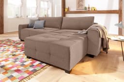 Home affaire Ecksofa Bella L-Form | Braun