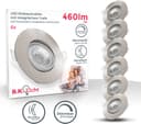 B.K.Licht LED Einbauleuchten 6er Set | Silber