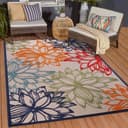Sanat Teppich Floral 2 Outdoor | Mehrfarbig 2