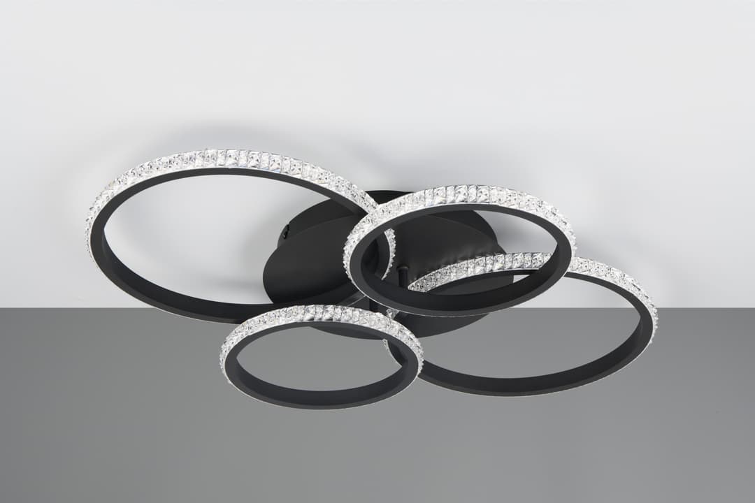 Reality Leuchten LED Deckenleuchte CIRES | Schwarz