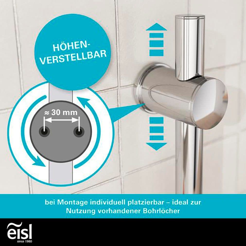 Eisl GRANDE VITA Stangenbrause-Set | Silber