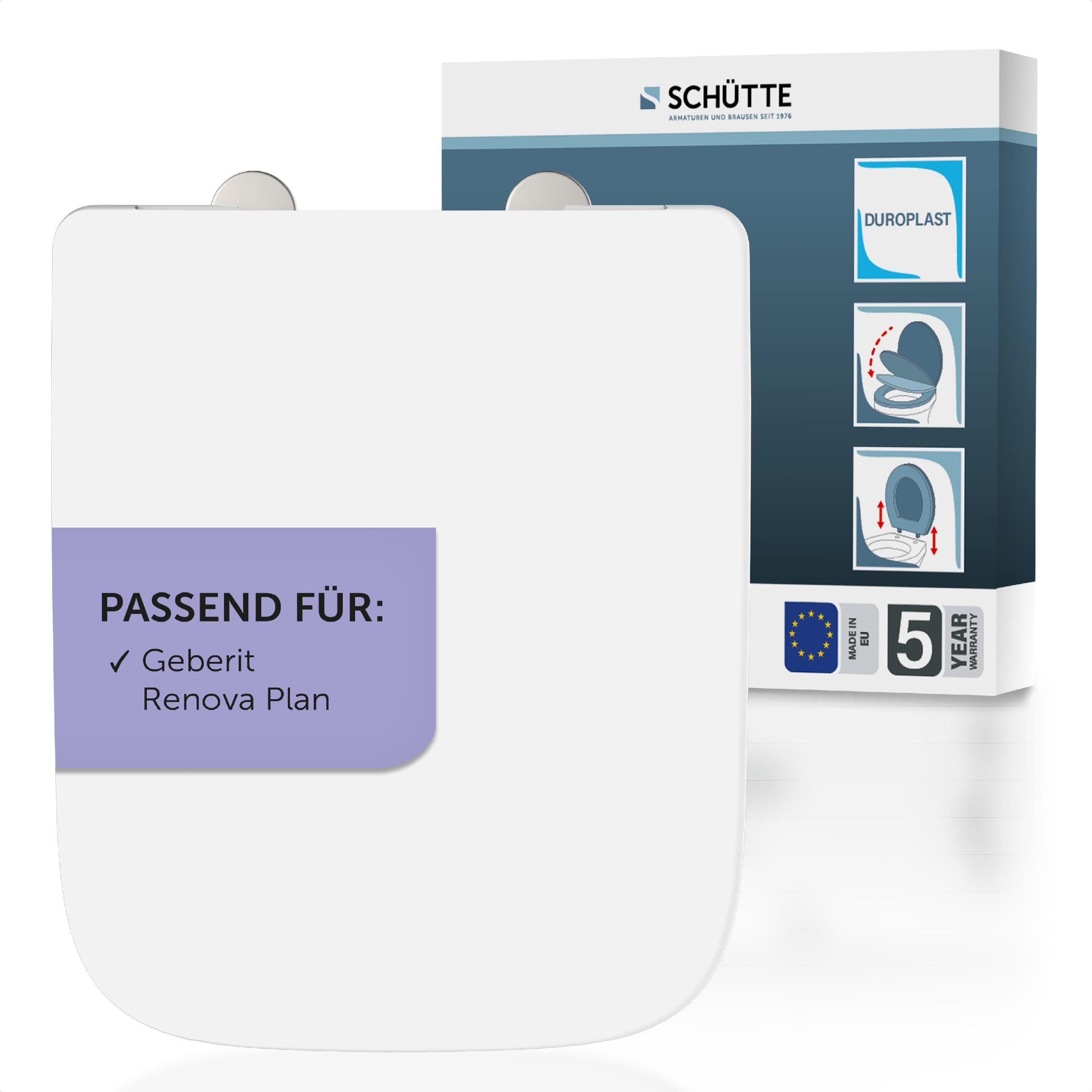 Schütte WC-Sitz Duroplast WHITE E-Form PRO 4 | Weiß