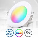 B.K.Licht LED Einbauleuchten 5er Set | Weiß