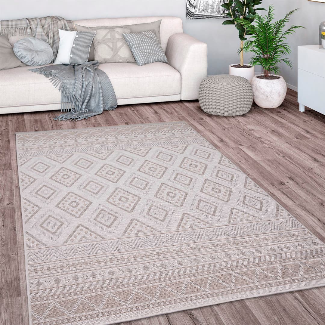 Paco Home Teppich Vermont 184 | Beige