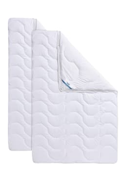 Beco Microfaserbettdecke 2 für 1 | Weiß