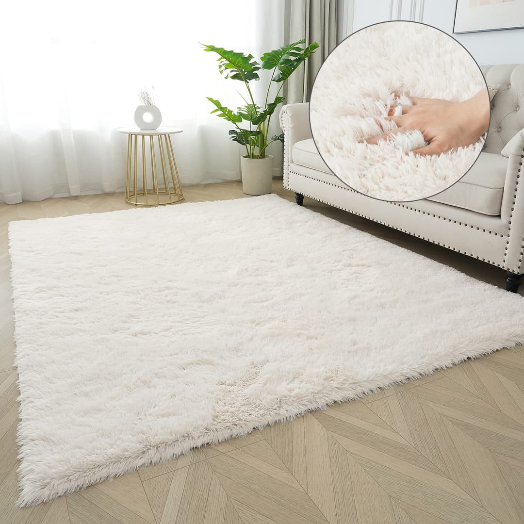 OTTO home Hochflor-Teppich Leava | Beige