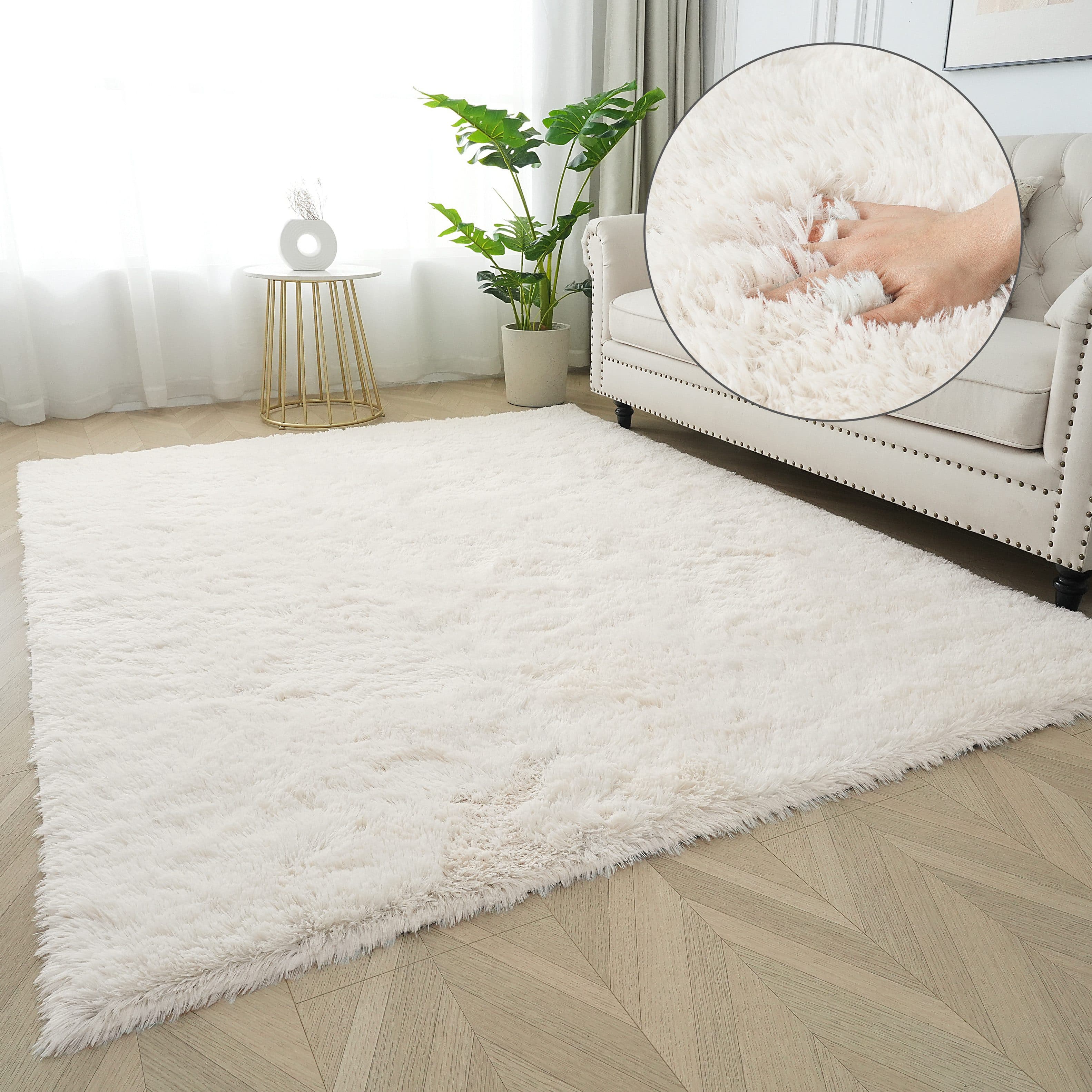 OTTO home Hochflor-Teppich Leava | Beige