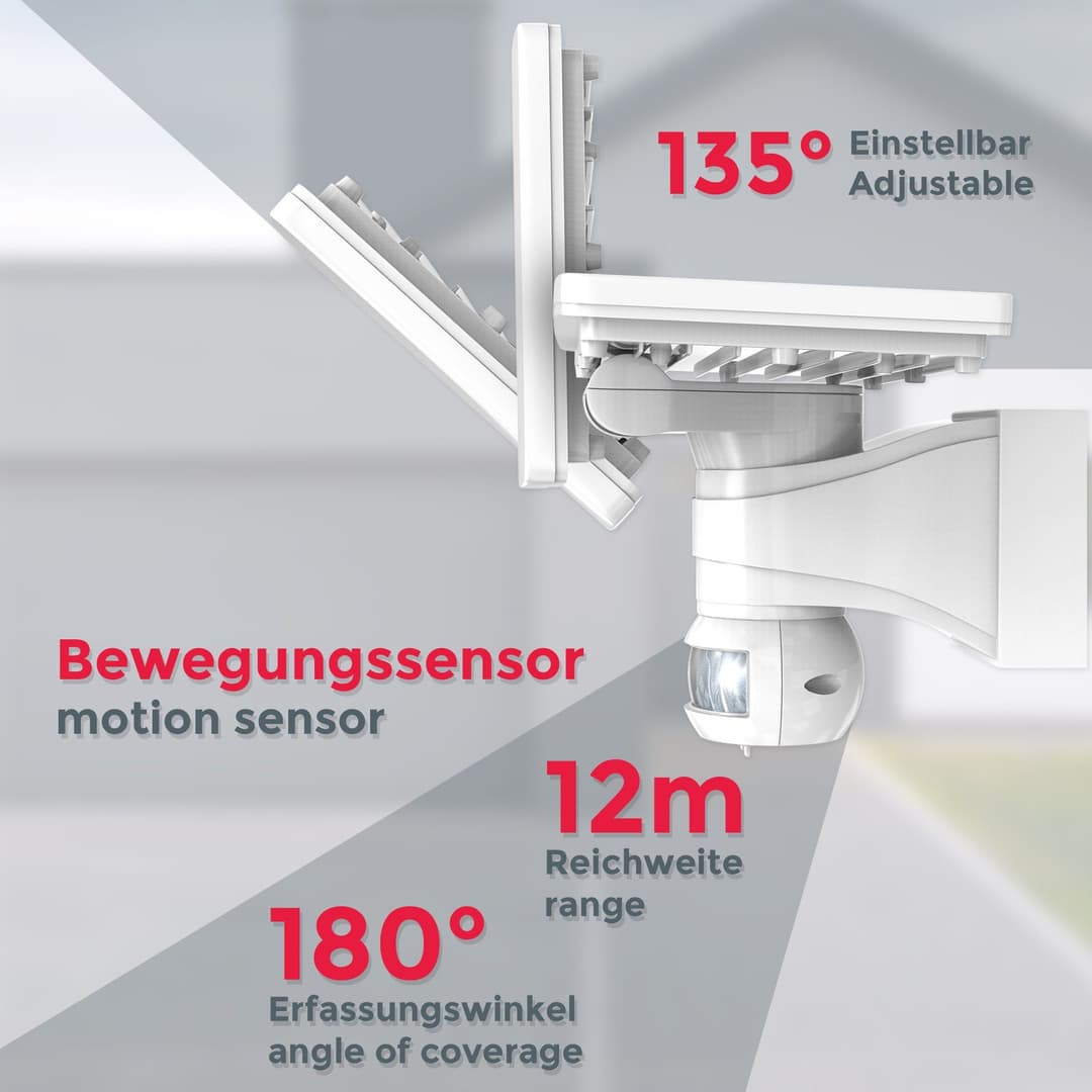 B.K.Licht LED Außen-Wandleuchte | Weiß
