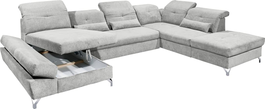 ED EXCITING DESIGN Wohnlandschaft Melfi | Grau