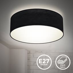 B.K.Licht LED Deckenleuchte | Schwarz