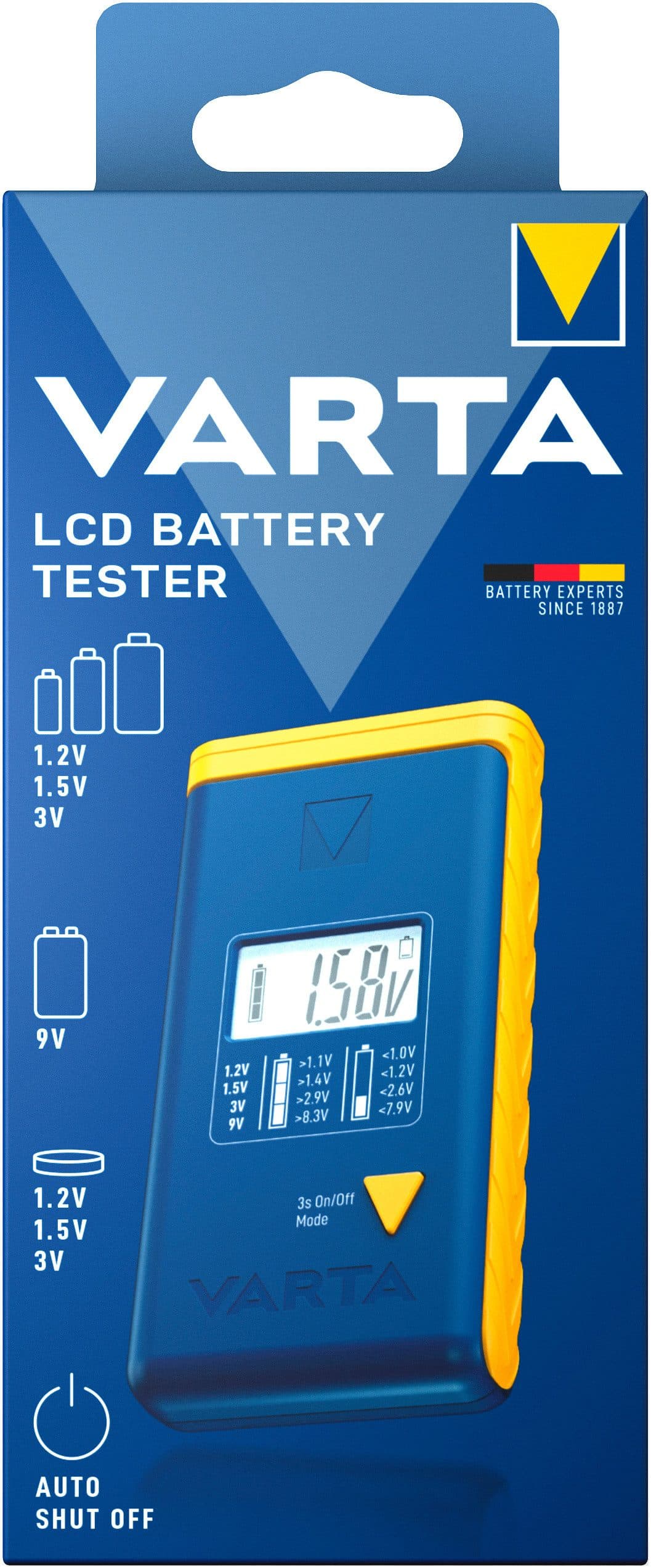 VARTA Batterietester LCD | Blau