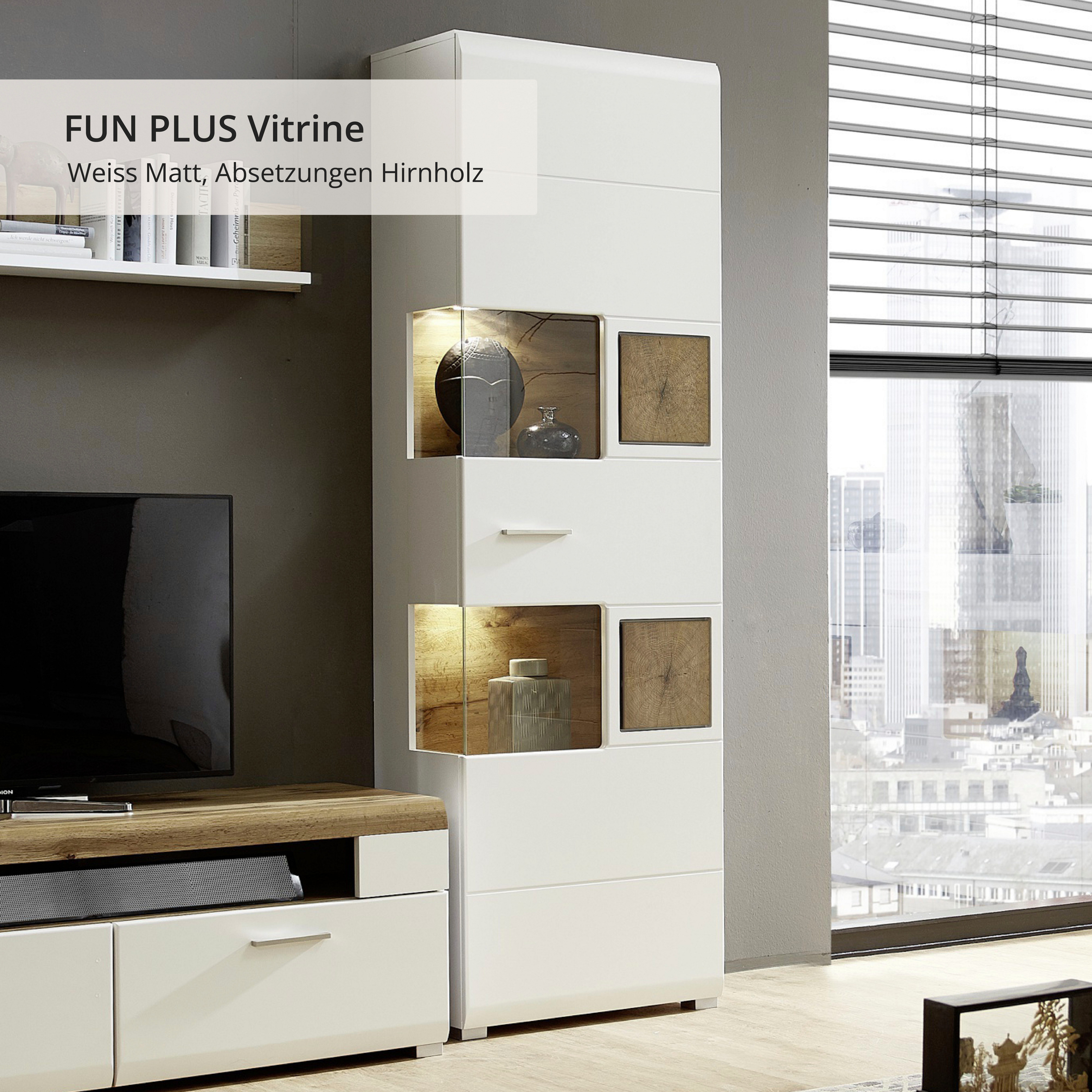 Innostyle Vitrine FUN PLUS | Weiß