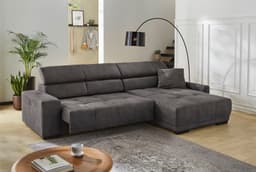 Jockenhöfer Gruppe Ecksofa Le Mans L-Form | Grau