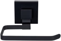 WENKO Toilettenpapierhalter Vacuum-Loc® Modell Quadro | Schwarz