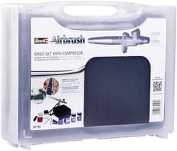 Revell Airbrush Basic Set mit Kompressor | Schwarz