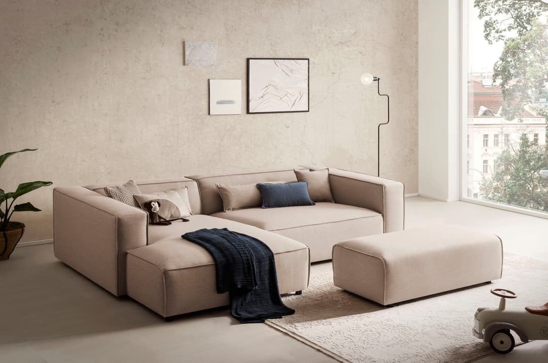 LeGer Home by Lena Gercke Ecksofa PIARA XXL | Beige